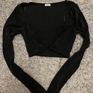 Black crop top